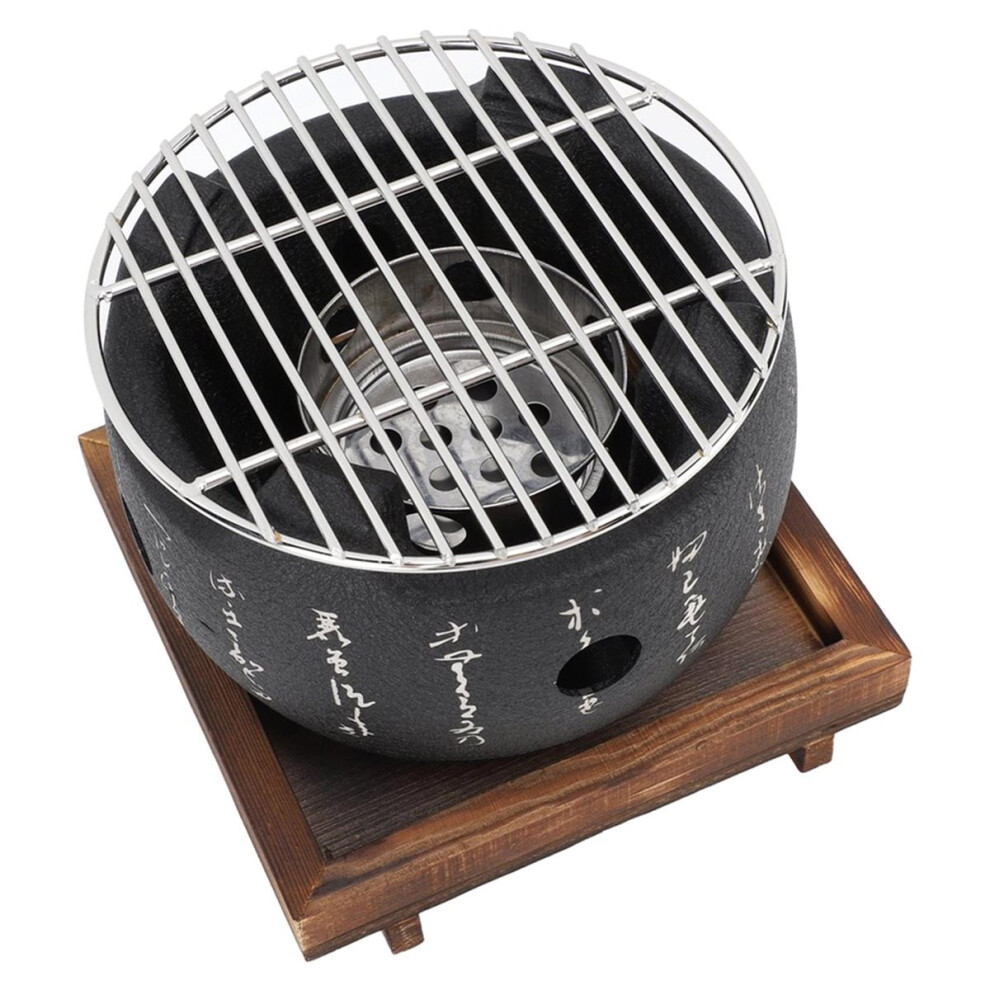 Japanese Style Grill Mini Portable Japanese Bbq Grill Round Food Charcoal Stove Household Barbecue Tool For Camping 4852957309592