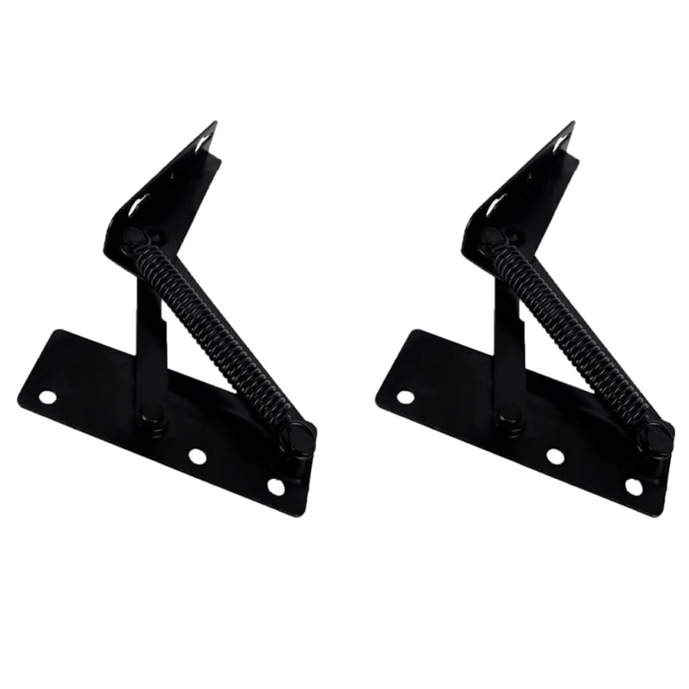1 Pair Foldable Lifting Bracket Cabinets Sofa Hinge Lifter Furniture Storage Support Hinges Spring Standing Rack Hinge 4852957302074