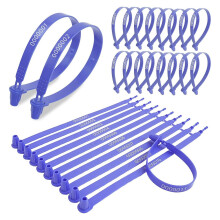 1000 pezzi di sigilli di sicurezza in plastica blu, etichette antimanomissione numerate per camion, rimorchi, container