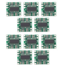 10 stuks PAM8403 Mini digitale versterkerprintplaat 2x3W klasse D-rendement 2,5V tot 5V vermogensbereik voor doe-het-zelf audioprojecten