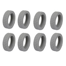 Lot de 8 protections de roues pour valise, protections de roues silencieuses en silicone, accessoire de remplacement universel pour roues