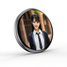 Broche portátil eletrônico inteligente Baji, moderno, bidimensional, com tela de distintivo, estrela estudantil, faça você mesmo
