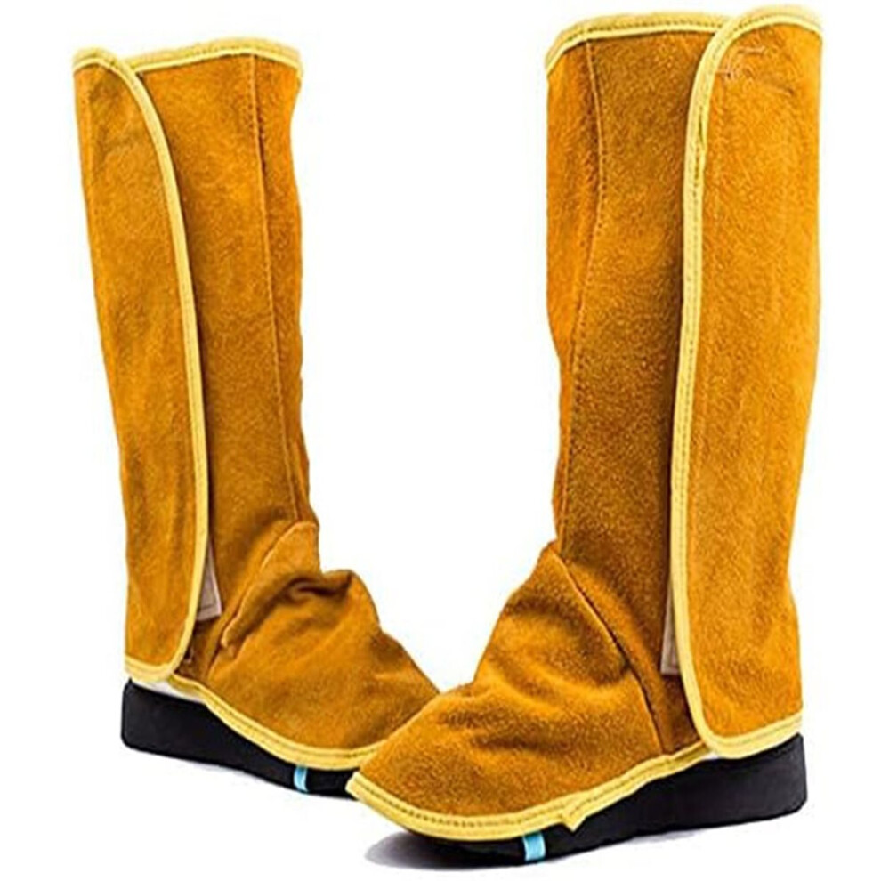 Leather Welding Spats, Fire- Welding Boot Covers, Heat And Abrasion Welder Protective Foot Covers 4852957305921