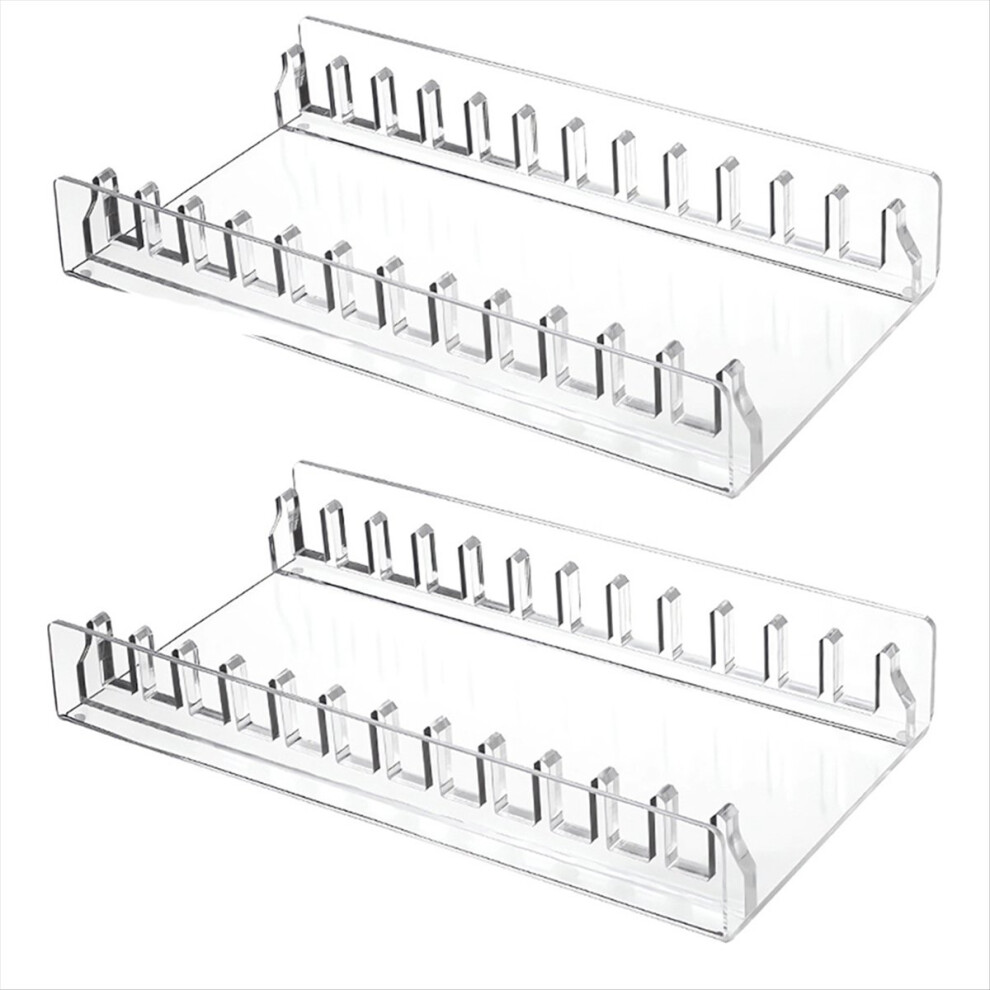 Cd Holder 2 Pack, Clear Acrylic Cd Organizers, Cd Display Rack Holds For Media Shelf Storage And Organization 4852957360708