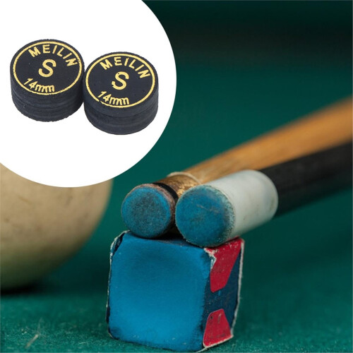 2 embouts de queue de billard en cuir de dureté H, forme radiale. Accessoires pour embouts de queue de billard H. 1