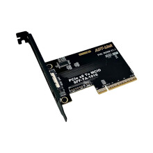 Tarjeta adaptadora PCIe 4.0 X8 a MCIO SFF-TA-1016 Tarjeta gráfica externa MCIO Tarjeta dividida Soporte GEN4 Chasis 2U 4U