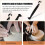 Pottery Trimming Tools, Double-Ended Trim Tool with Carbon Steel,Ceramic Tools for Pottery, Soft Rubber Handle Cutting 2