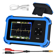 Mini osciloscopio con ancho de banda de 1 MHz, 8,33 MSa/s, 400 V (800 Vpp x10), 150 g, portátil para bricolaje automotriz y laboratorio estudiantil.