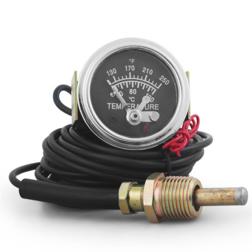 Medidor de temperatura da água de 52 mm (2 polegadas) com função de alarme para motores e equipamentos industriais. 2