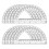10 Pack Clear Protractor Set, 6 Inch Plastic Geometry Tools, 180 Degree Measurement for School, Office, Classroom 1