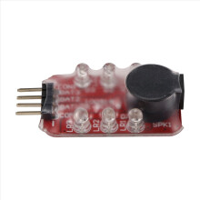Lautsprecher mit LiPo-Akkuspannungsanzeige und 2-3S-LED-Anzeige für RC-Helikopter, Quadcopter und Autoakkus