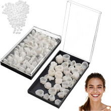 120 Stück provisorische Kronen für Veneers und Zahnabdeckungen, 70 Frontzähne + 50 Backenzähne, Zahnreparaturset