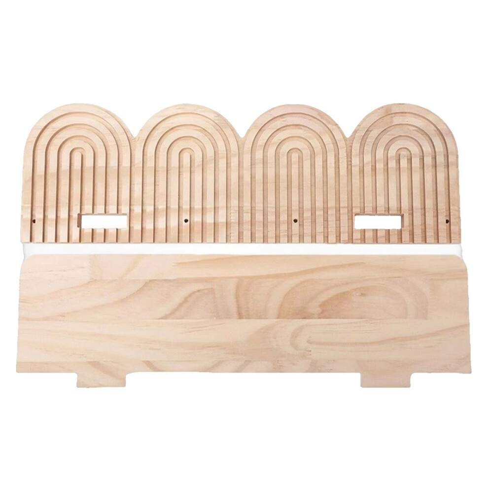 Boho Floating Shelves Wooden Boho Bookshelf Bohemian Farmhouse Storage Shelf for Bathroom Bedroom Nursery Farmhouse