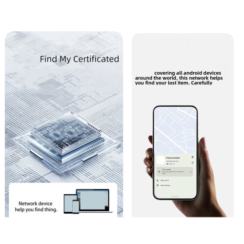 Smart GPS Tracker for Android for Find My Wearable Device for Car and Personal Tracking White 1