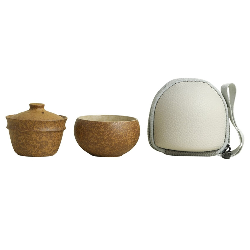 Portable Teapot Travel Tea Set, One Pot And One Cup Of Outdoor Camping Single Teacup Set 4851916219170