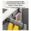 Over Cabinet Door Towel Rack, Extended Hooks, Scratchproof Design 2