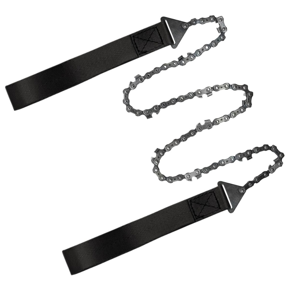 Survival Chain Saw Chainsaws Outdoor Camping Hiking Emergency Zipper Handheld Chain Saw With Bag Wire Saw Cutting Tools 4851916218302