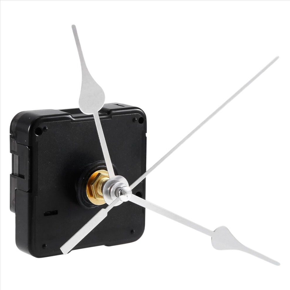 Clock Movement Mechanism With Hour Minute Second Hand Diy Tools Kit Silver 4852957369480