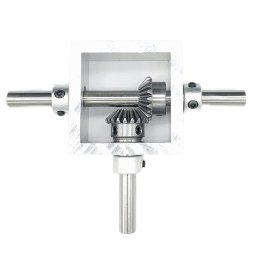 90 Degree Angle Transmission Reversing Dual Output Shaft Bevel Gear Angle Converter Speed Ratio 1:1 Mechanical Module 4851916218814