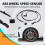 Sensor de velocidade da roda ABS traseira esquerda 8E0927807C para modelos A4 B7 B6 8H 8E de 2000 a 2009 6
