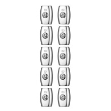 Conjunto de 10 Conectores de Corda Elétrica de 6mm para Cerca Elétrica, Conectores de Fios Reforçados para Cerca Elétrica