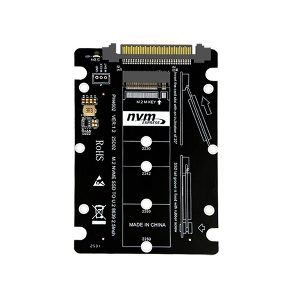 M.2 Nvme To Sff-8639 U.2 Adapter Pcie4.0 Gen4 Sff-8639 U.2 To Nvme M.2 M-Key Converter Enclosure Socket For M.2 Nvme Ssd 4851916230267