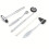 Conjunto de 4 Martelos de Reflexo Neurológico com Cabeças Diversas para Diagnóstico Eficaz 4