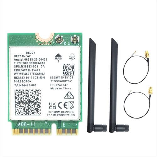 Cnvio3 Module Κάρτα ασύρματου WIFI BE201 BE201NGW M.2 Cnvio3 8774Mbps Tri-Band BT5.4 ...