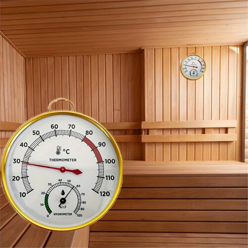 Termometro e igrometro per sauna a vapore, spa domestica e uso interno 1