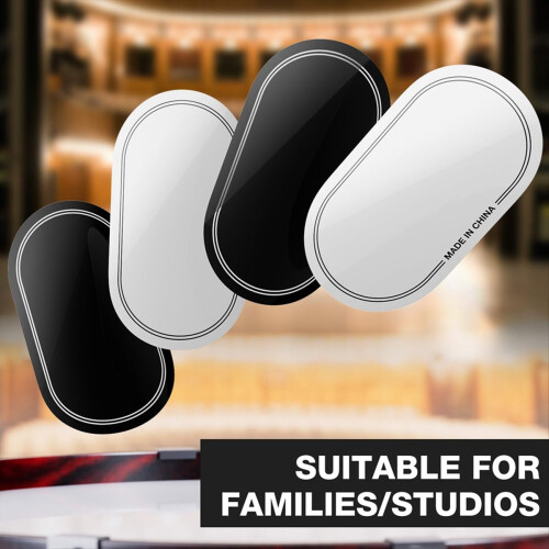 4PCS Double Drum Pedal Patches, Self-Adhesive Drumhead Protector Stickers Mute Pad, Kick Drum Patch 2