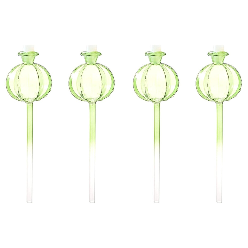 4Pcs Glass Automatic Plant Watering Bulbs Flower Shaped Dripper Houseplant Device Drip Irrigation For Indoor 4851916234517
