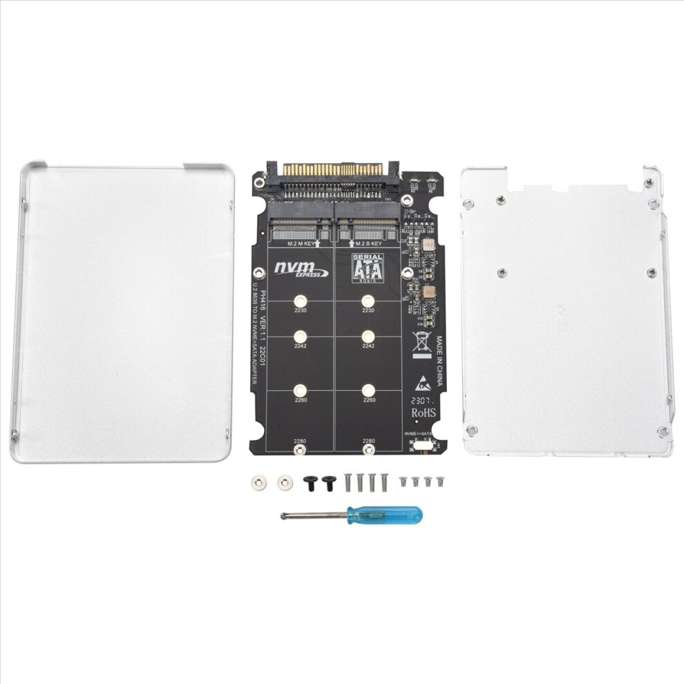 M.2 Ssd To U.2 Adapter 2In1 M.2 Nvme And -Bus Ngff Ssd To Pci-E U.2 Sff-8639 Adapter Pcie M2 Converter,With Shell 4852957372299