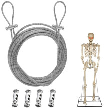 Accesorios de repuesto de 3,6 m, cable de sujeción de acero inoxidable revestido de 3 mm de diámetro para Giant Part U de 3,6 m