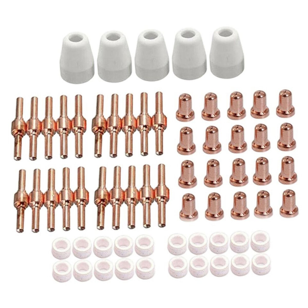 65Pcs Plasma Cutter Tip Electrodes Cup Kit Cut Electrode 40 Nozzles Kit 4851916218821