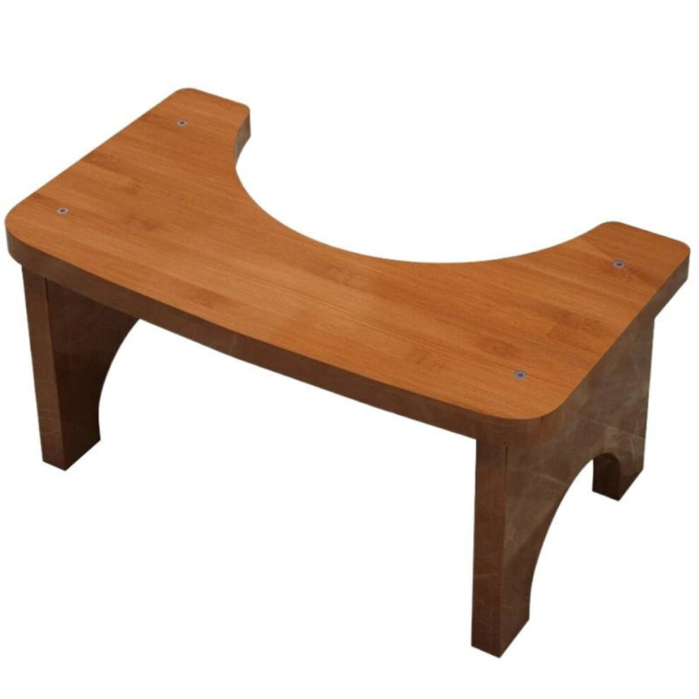 Not-Slip Toilet Stool Bathroom Toilet Stool Bamboo Squatting Toilet Stool Squat Toilet Stool Toilet Footstool
