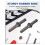 Stone Splitter Tools - 5/8" Wedge and Feathers Shims Set for , Concrete, Marble 10 Pack 5