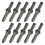 Stone Splitter Tools - 5/8" Wedge and Feathers Shims Set for , Concrete, Marble 10 Pack 2