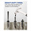 Stone Splitter Tools - 5/8" Wedge and Feathers Shims Set for , Concrete, Marble 10 Pack 4