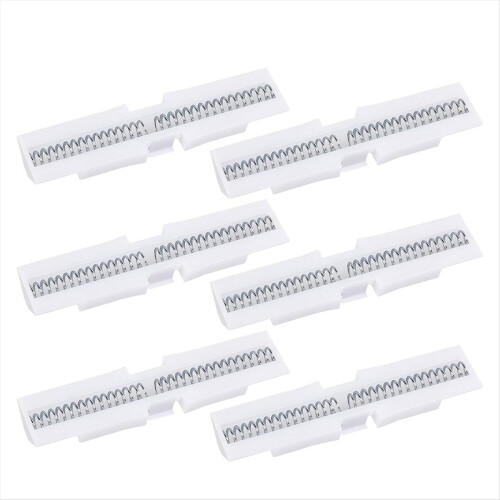 6 Pcs Bi-Fold Door Slide Guide,Bifold Door Spring Slide Rail,Bifold Closet Door Slide Guide for Top Mount Protect Track
