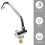 Foldable RV Faucet Rotating Single Handle Deck/Wall Mounted RV Kitchen Tap Copper Cold Water 7