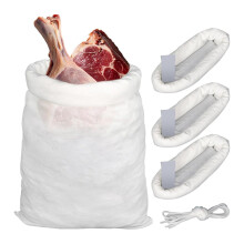 Game Bags Hunting Meat Bags, 5-Pack Rolled Heavy Duty Quarter Bags, Reusable & Breathable Meat Game Bags