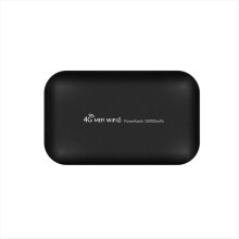 Roteador 4G LTE WiFi 6 com bateria externa de 10000mAh e carregamento USB-C para dispositivos móveis. Ideal para roteadores Wi-Fi portáteis.