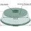 Funda para horno microondas, plegable, multifuncional, resistente al aceite y a las salpicaduras. 2