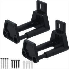 Guía de piso para puerta corrediza de granero, guía de pared ajustable, guía para puerta corrediza de RV con tornillos (paquete de 2)