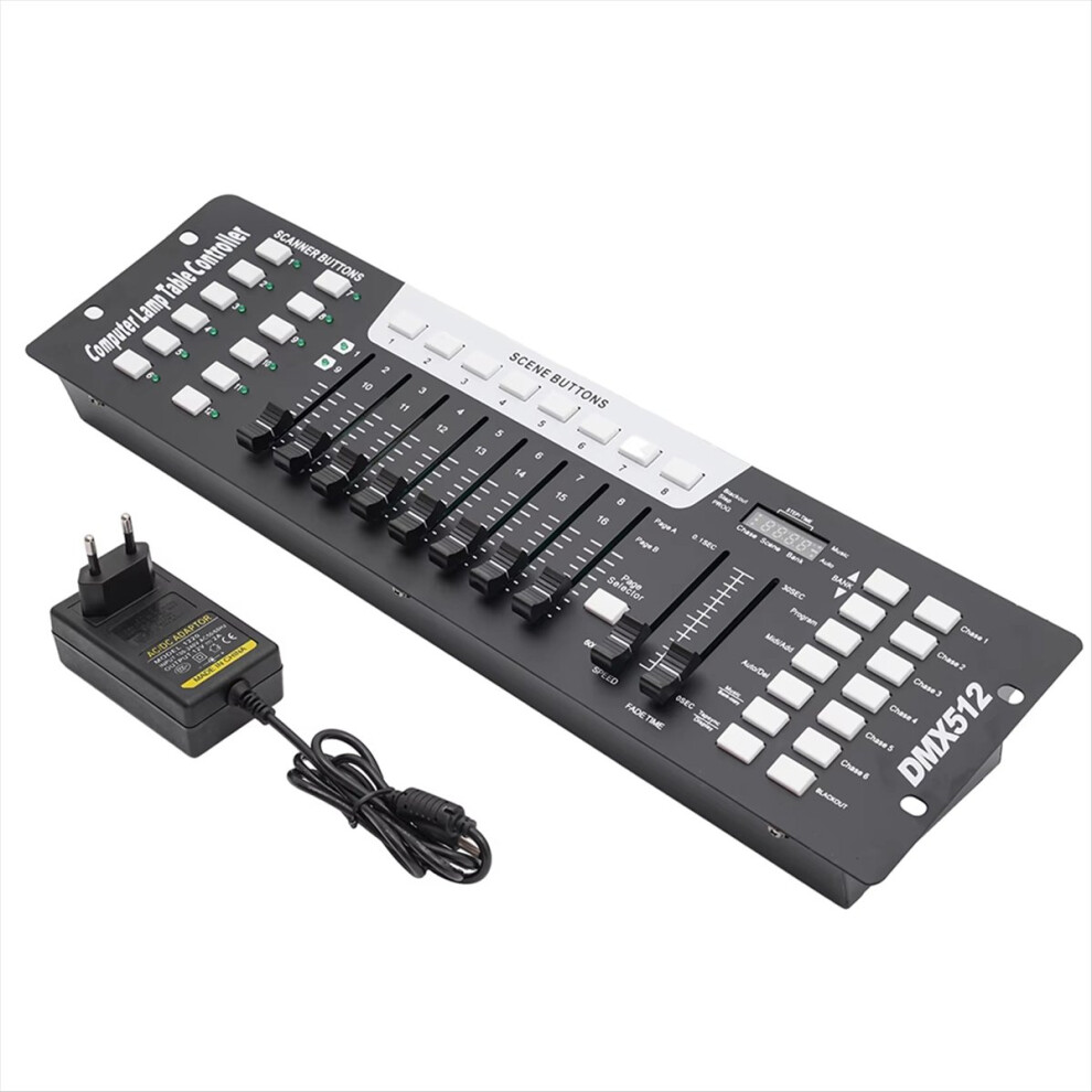 192 Signal Channel Control+Midi, Console For Stage Ing Dmx512 For Djs, Stages, Discos, Ktvs Eu-Plug Light 4851916238799