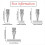 Thin Version Stainless Steel Tips Kit for Artwork 114710 5pcs 3