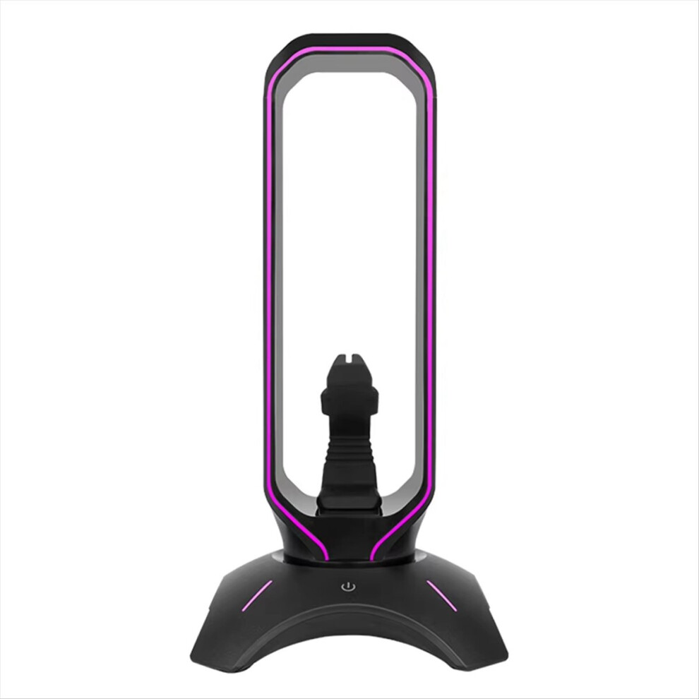 Rgb Gaming Headphone Stand With Cord Holder Over-Ear Headset Holder Headphone Shelf For Desk Display Black 4852957388900