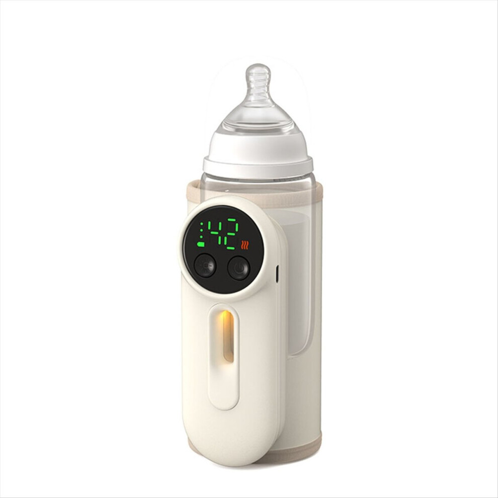 Light/Dark Portable Baby Bottle Warmer Wireless Milk Heater With Constant Temperature Control Usb Insulated Milk Cover For Travel