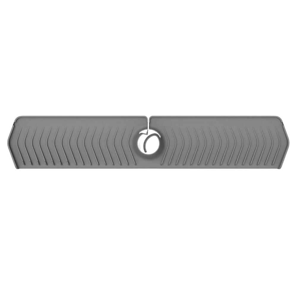 Kitchen Sink Faucet Mat, 30In Silicone Guard & Draining Mat, Foldable, Keeps Countertops Dry 4851916217725