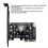PCI-E to TYPE-E Expansion Card PCIE X4 to TYPE-E USB 3.2 20Gbps Expansion Card for Type C Front Panel Mount Adapter 4